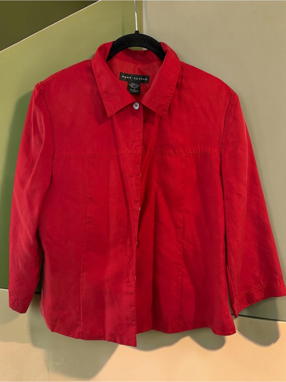 Anne Carson Vibrant Red Lightweight Women's Blazer